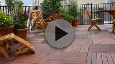 Wood Deck Tiles & Hardwood Pavers