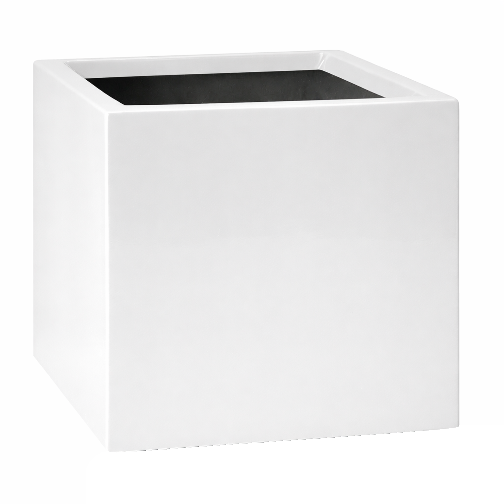 White Fiberglass Cube | CUBE-FG-WHITE White Fiberglass Cube