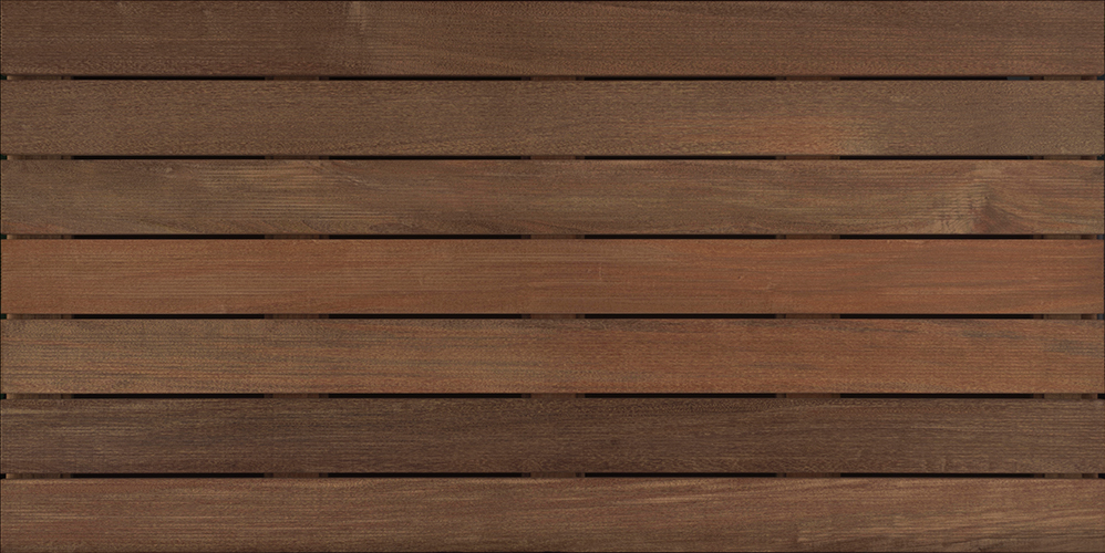 4′ x 2′ Ribbed Ipê Wood Tile