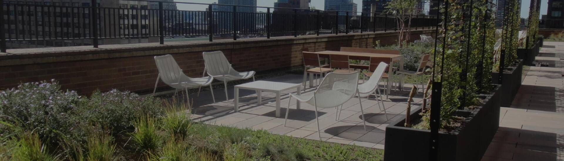 Outdoor Rooftop with Greenery