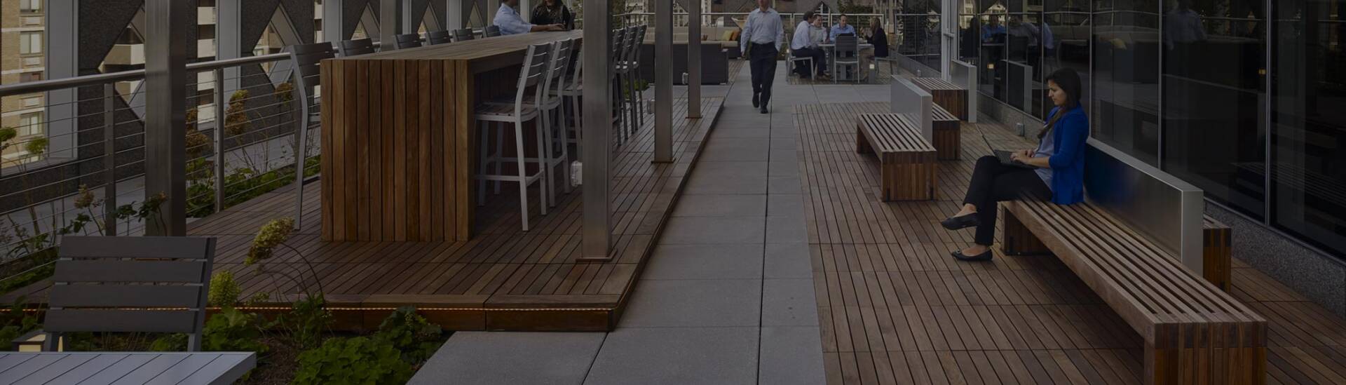 Outdoor Rooftop Workspace 