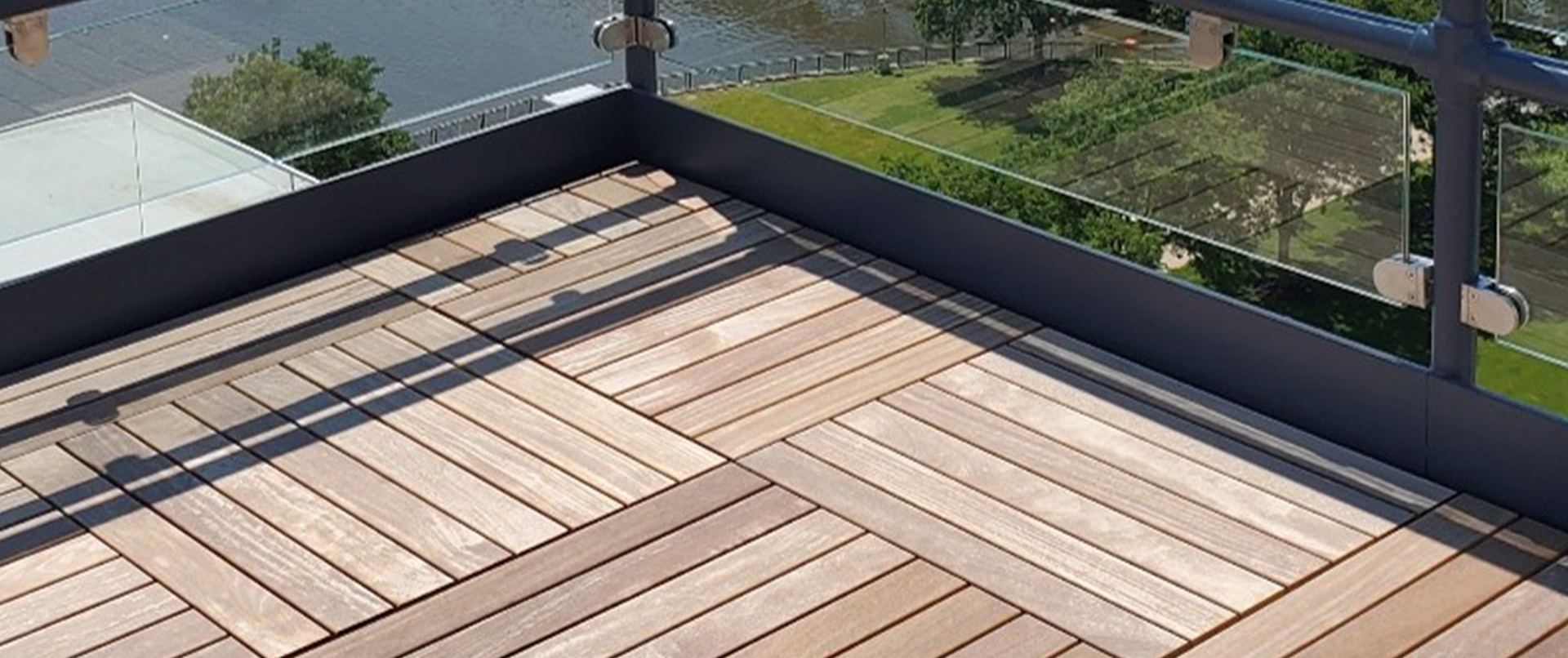 Wood Tile Rooftop Overlooking Rock River Wood Tile Rooftop Overlooking Rock River