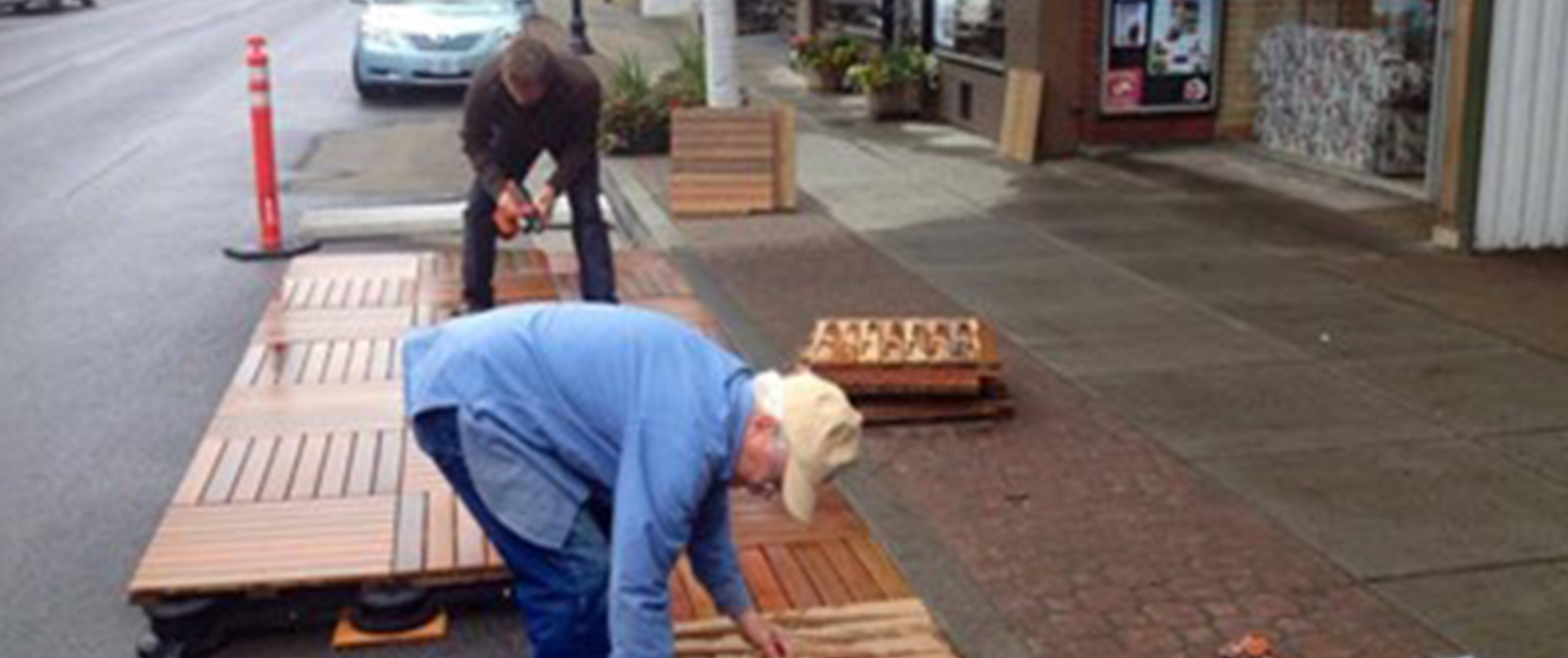 Wooden Pop-Up Park in Progress Wooden Pop-Up Park in Progress