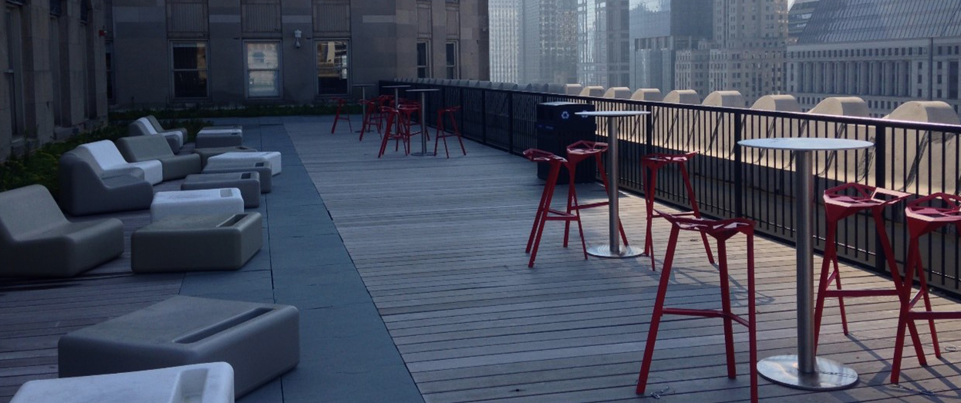 Urban Rooftop Seating Area Urban Rooftop Seating Area