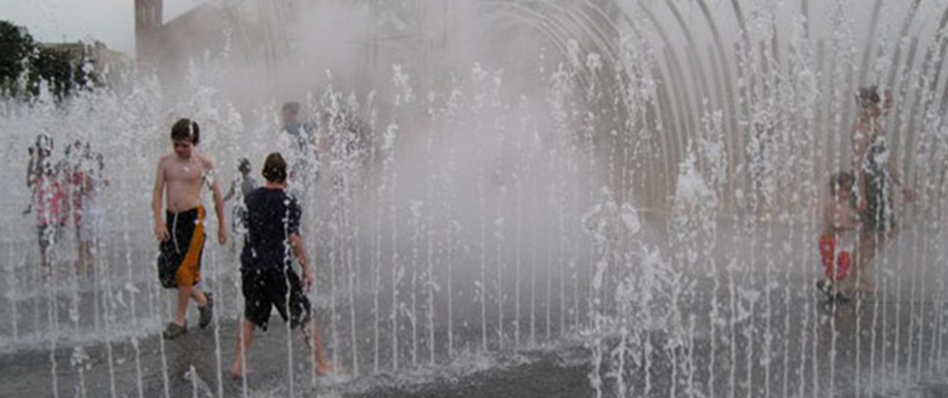 Concrete Paver Surrounded Fountain Concrete Paver Surrounded Fountain