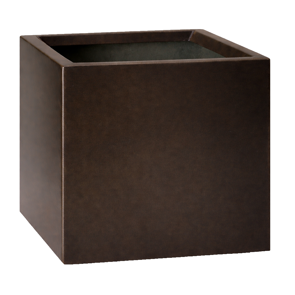 Aged Bronze Fiberglass Cube | CUBE-FG-AGED BRONZE Aged Bronze Fiberglass Cube