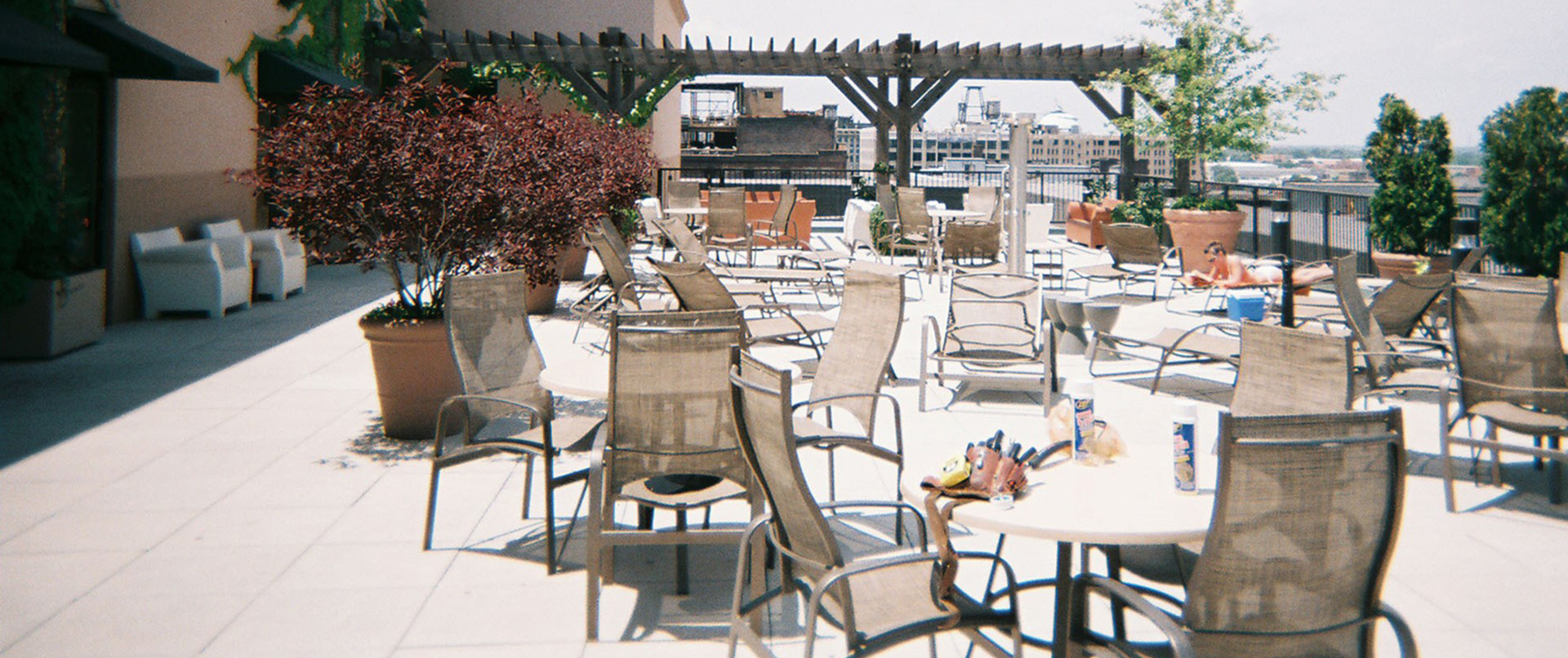 Bright Rooftop Seating Area Bright Rooftop Seating Area
