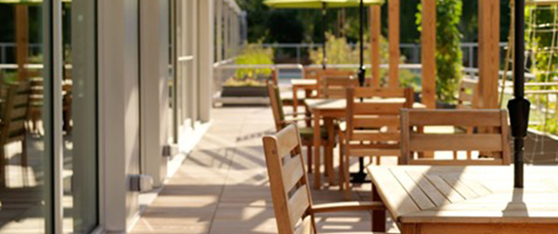 Wooden Rooftop Seating Area Wooden Rooftop Seating Area