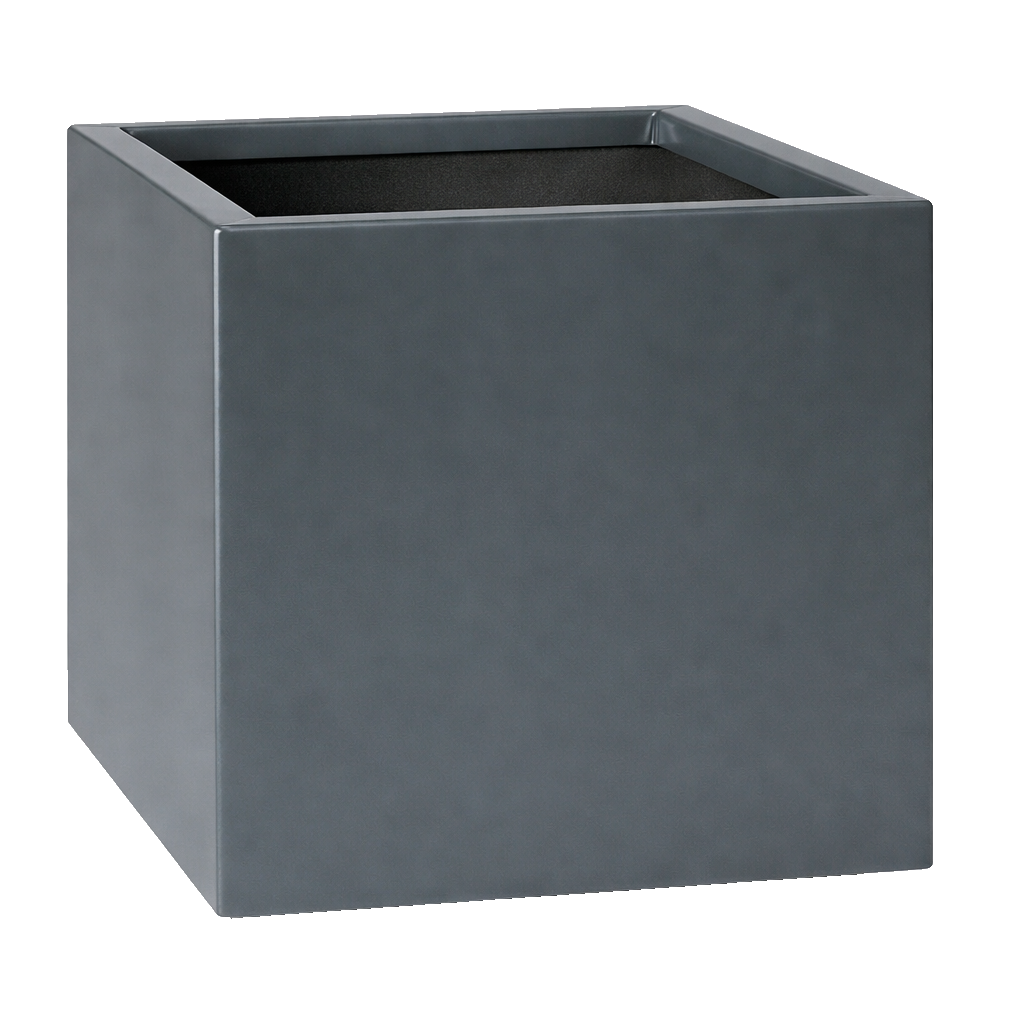 Dark Gray Fiberglass Cube | CUBE-FG-DARK GRAY Dark Gray Fiberglass Cube